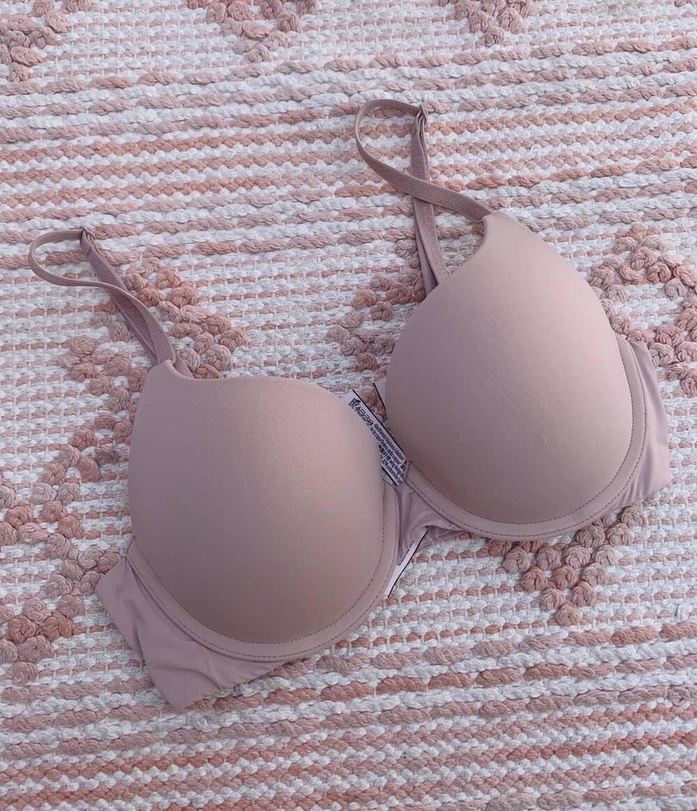 Nude Victoria's Secret The T-Shirt Lightly-Lined Full Coverage Bra 32C - Picture 1 of 8